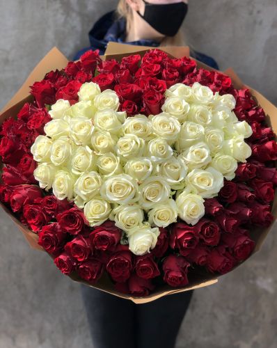 Bouquets of roses HEART