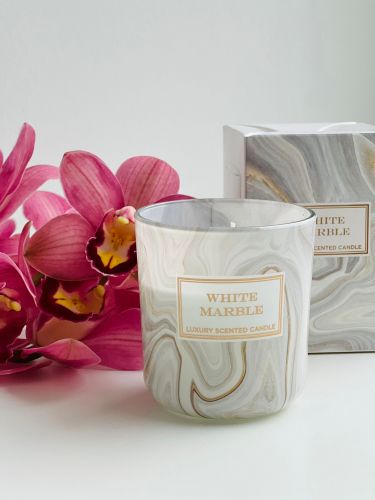  Scented candle White Marble