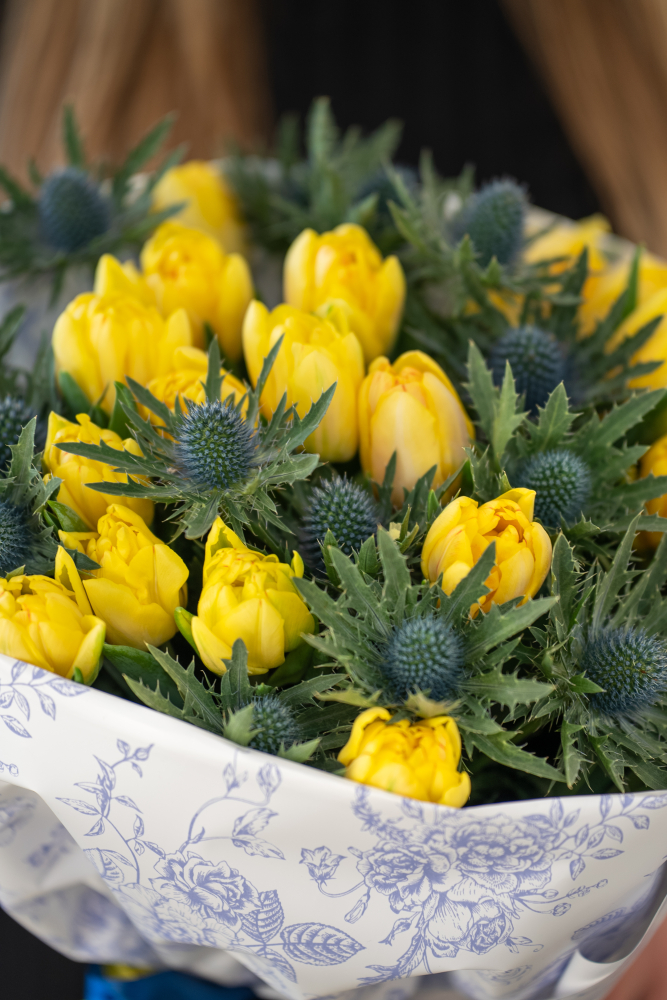 Ziedu pušķis DIOR YELLOW