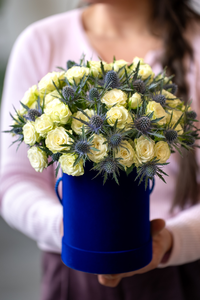 Цветочная коробка ROYAL BLUE