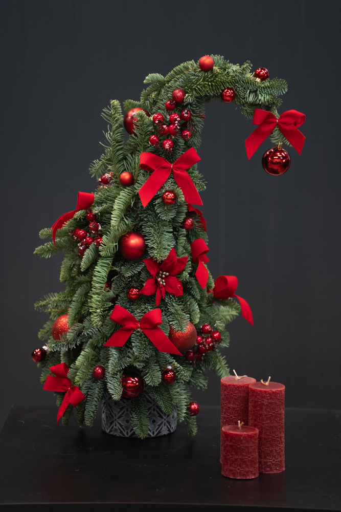 DECO CHRISTMAS TREE RED