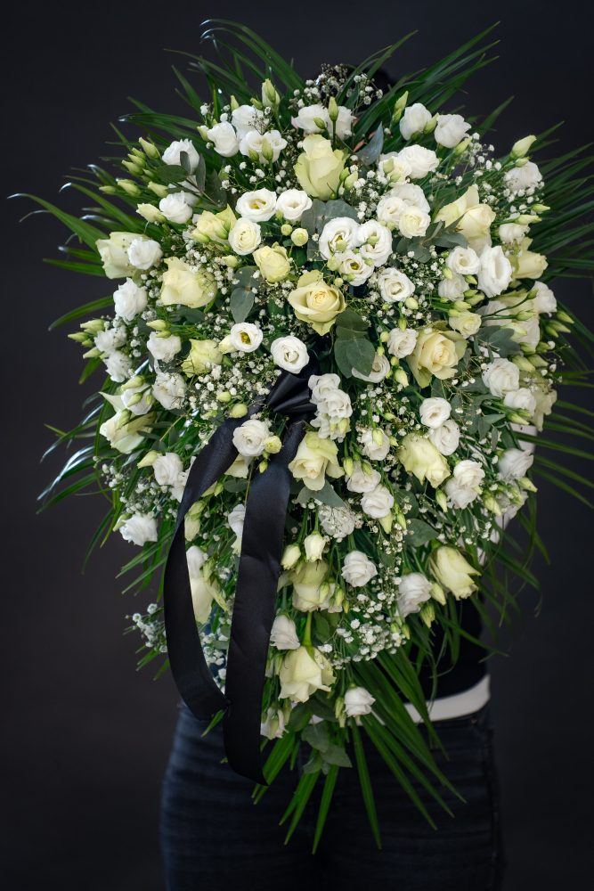 Funeral floristry WHITE ATHENA